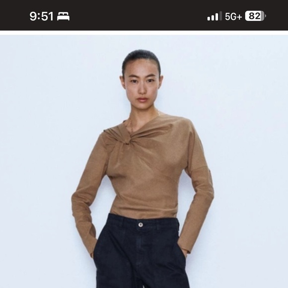 zara linen top - Picture 7 of 7